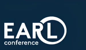 EARL conference Logo. The EARL Tech Conference (Enterprise Applications of the R Language) is a cross-sector event focused on the commercial use of R and Python, held in Brighton, UK.