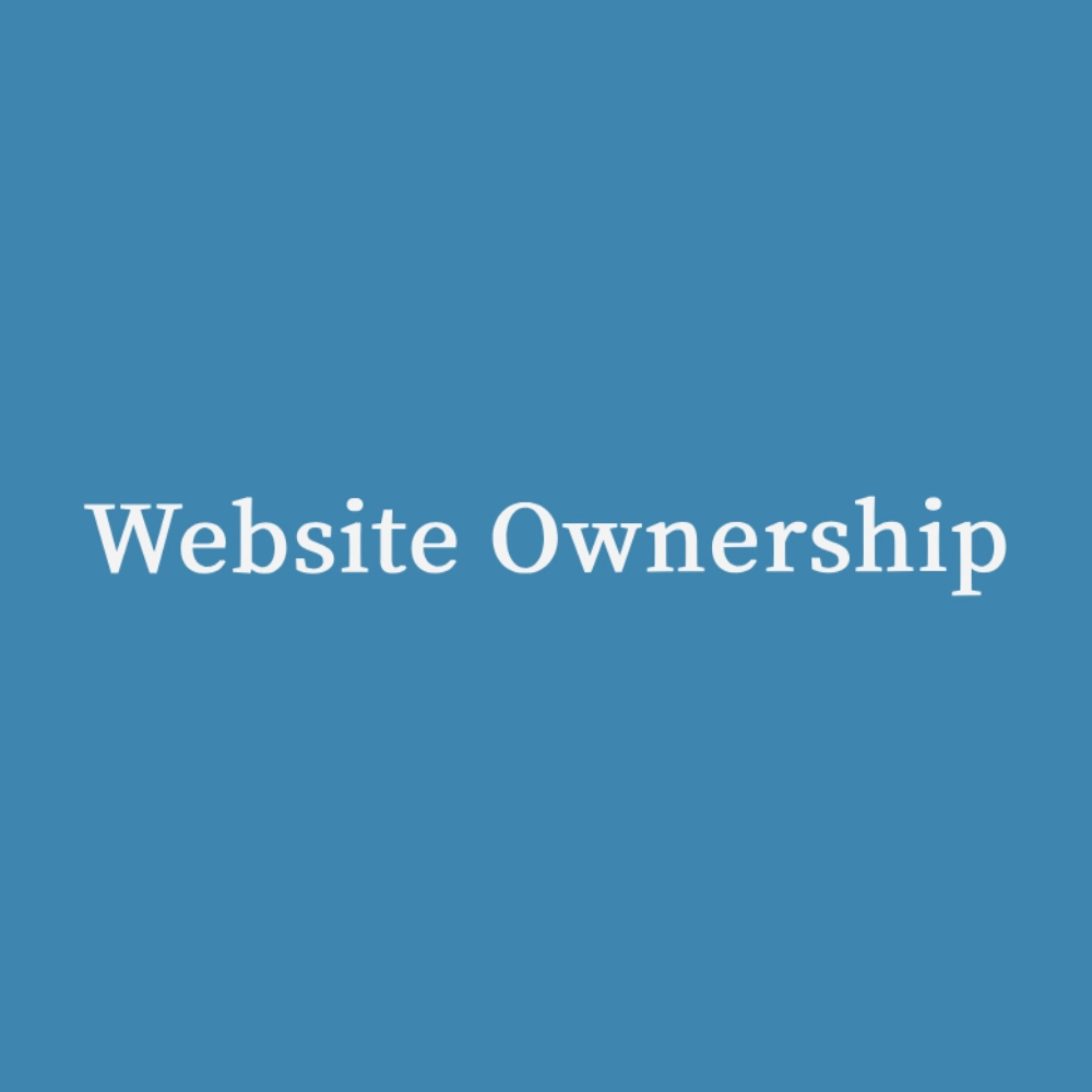 Website ownership blog post